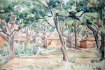Old Middle School 舊中學, watercolour sketch by Wai SZTO