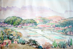Lingnan from East looking from U.T.C. Campus, watercolour sketch by Wai SZTO