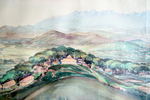 Lingnan from the North, watercolour sketch by Wai SZTO