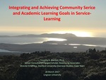 Matching and integrating community service needs with goals for academic learning by Timothy K. STANTON